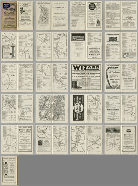 Composite Text: Rand McNally Official 1920 Auto Trails Map New York ...