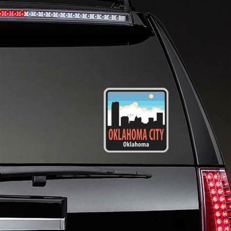 Label With Name Of Oklahoma City Sticker