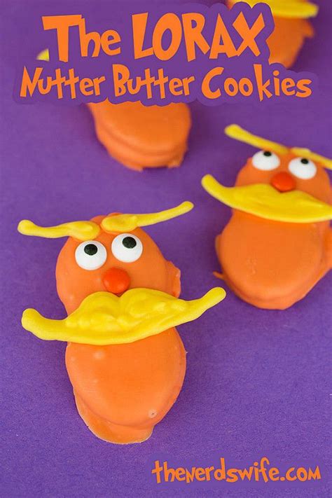 The Lorax Nutter Butter Cookies - The Nerd's Wife