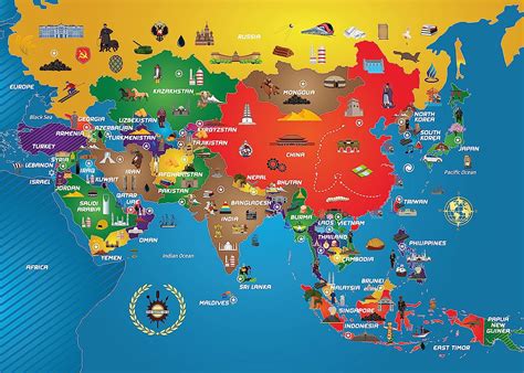 Buy Asia Map Puzzle – Map of Asia – Jigsaw Puzzle-Educational History ...