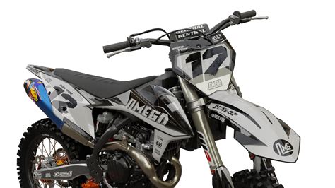 KTM SX EXC Black/Grey Factory Graphics Kit | Omega Moto Graphics