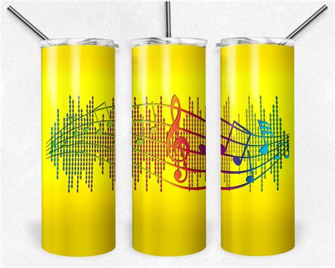 Yellow and Neon Music Notes Sound Bar – Michelle Raye Designs