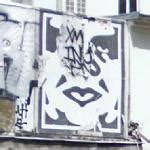 Graffiti by Shepard Fairey in Paris, France (Google Maps) (#8)