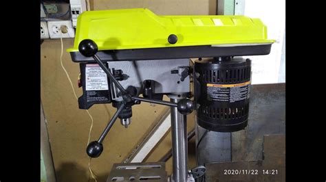 Сверлильный станок RYOBI DP103L _ DRILL PRESS RYOBI DP103L with disassembly of the electric ...