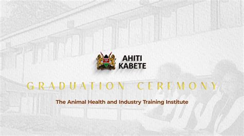 58th AHITI KABETE GRADUATION CEREMONY - YouTube