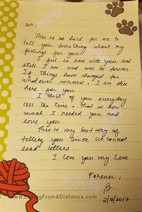 Love Letter Gallery | Long Distance Relationship Love Letters