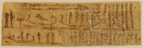 Part of a funerary papyrus showing the judgment before Osiris | Ptolemaic Period | The ...