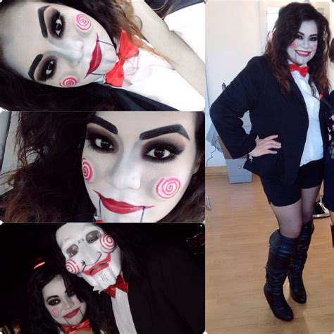 Jigsaw makeup … | Diy halloween costumes for women, Halloween costumes makeup, Halloween ...