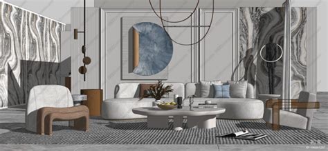 4633 Interior Livingroom Scene Sketchup Model Free Download by Kha Vi | Spanish decor living ...