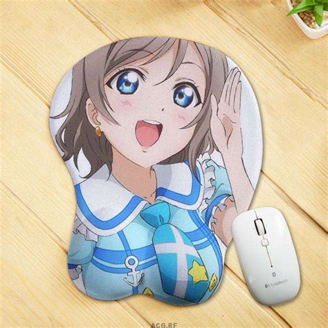 Watanabe You Mouse Pad Love Live Sunshine Anime Mouse Pad 3D Oppai ...