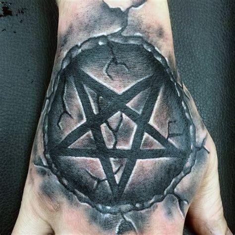 50 Pentagram Tattoo Designs For Men - Five Pointed Star Ideas