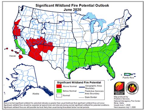 NIFC: Significant Wildland Fire Potential Outlook, June 2020 - The Wildland Firefighter