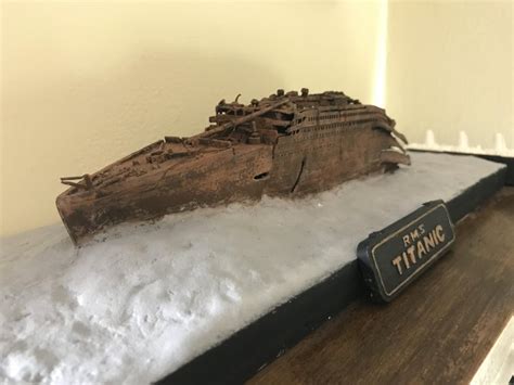 Titanic wreck diorama/model I made : dioramas