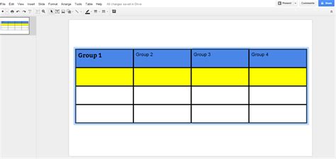 Practical Ed Tech Tip of the Week – Formatting Tables in Google Docs & Slides