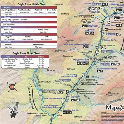 Eagle River Colorado Fishing Access Map - Unique Fish Photo