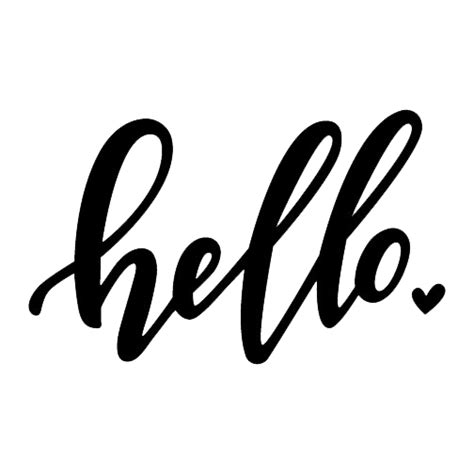 Handwritten Hello Greeting for a Warm Welcome PNG Cutout | PNG All