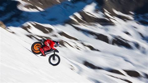 Eric Barone shatters world speed record on mountain bike at 141mph