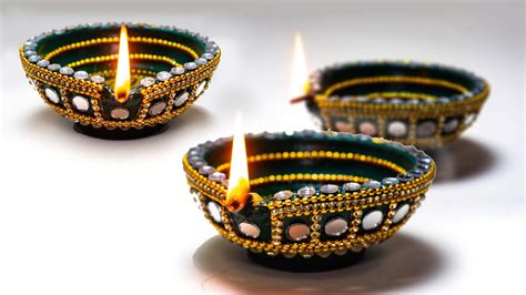 Diwali Special | How to decorate traditional Diya At home | Diwali Decoration | Art with ...