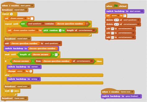 Scratch Multiple Choice Quiz - Scratch Game Video Tutorials