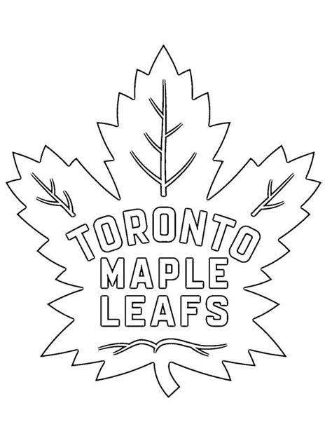 Toronto Maple Leafs Coloring Page