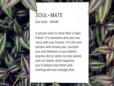 Soul Mate Definition Card, BFF for Life, Boyfriend Friend Partner Spouse Partner Card, Birthday ...