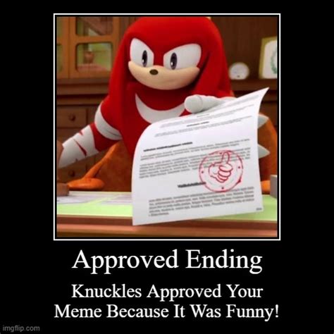 Knuckles Approved Meme Template - vrogue.co