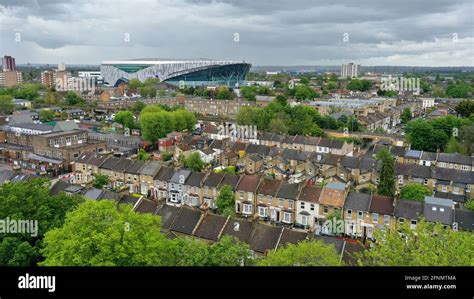 Aerial view of The Tottenham Hotspur Stadium the home of Tottenham ...