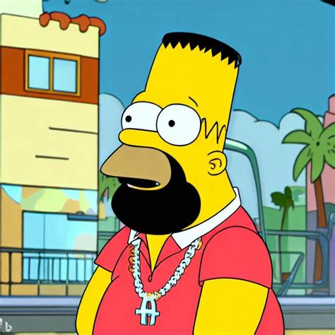 Dj Khaled in Simpsons : r/weirddalle