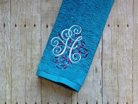 Monogrammed Hand Towel made by Lisa's Little Lovelies | Monogrammed ...