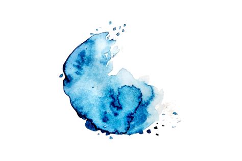 Hand Drawn Blue Watercolor Splash Graphic by Zavonxt · Creative Fabrica