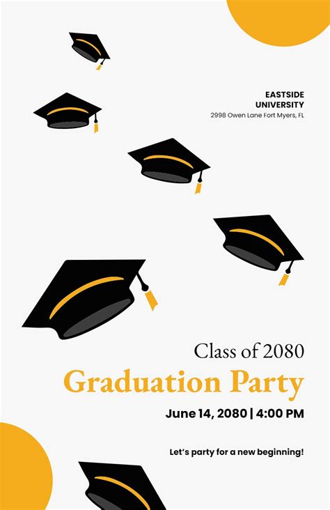 Graduation Congratulation Poster Template - Google Docs, Illustrator ...