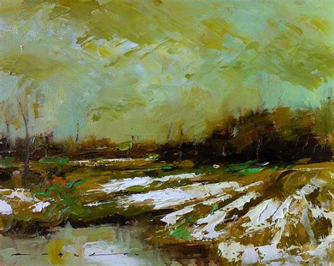 Snow Fields- Original Oil Painting 8"X10"-Winter Landscape | Fine art ...