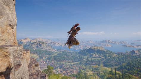 In Assassin's Creed Odyssey, your eagle screeches when you make a leap.of faith. This is because ...