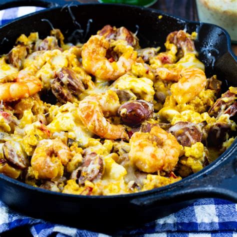 Cheesy Creole Breakfast Skillet - Spicy Southern Kitchen