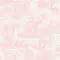 Amelia Pale Candy Pink Exotic Toile De Jouy Wallpaper 262994