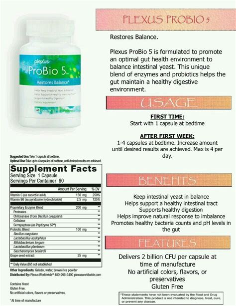 Plexus Probio5. Ingredients. How to take. What it's for. Plexus with Michelle C. | Plexus ...