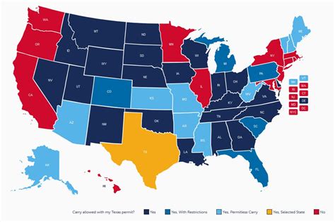 Texas Concealed Carry Gun Laws - Concealed Carry States