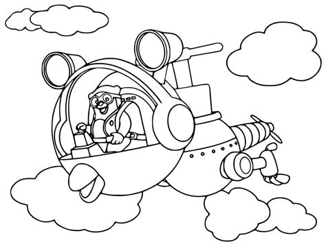 Special Agent Oso Characters Coloring Page - Free Printable Coloring Pages for Kids