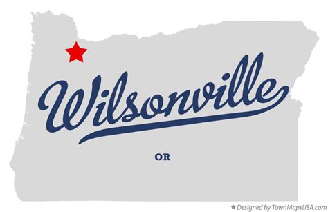 Map of Wilsonville, OR, Oregon