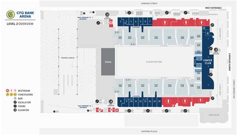 Venue Maps - CFG Bank Arena - Baltimore