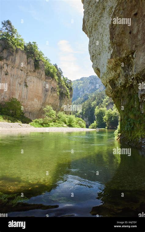 Gorges du Tarn on a boat Stock Photo - Alamy