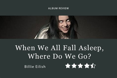 ‘WHEN WE ALL FALL ASLEEP, WHERE DO WE GO?’ album review: Eilish’s debut album tells a perfectly ...