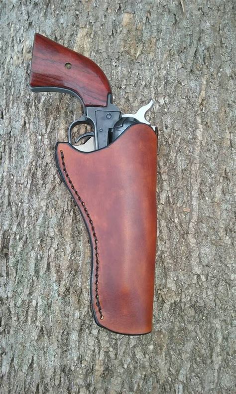 Leather holster for Rough Rider .22 revolver/4.75in barrel.