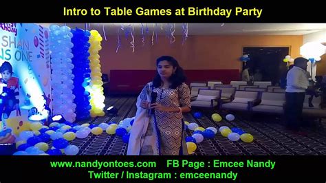 Birthday Party At Park, Park Hyatt, Emcee, Fb Page, Table Games, Intro, The Creator, Development ...