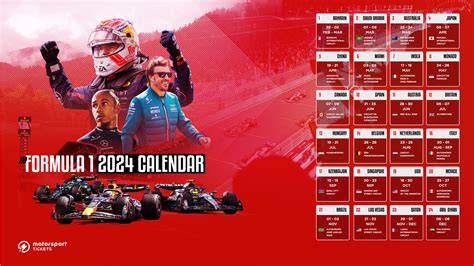 2024 F1 Calendar - Cary Marthe