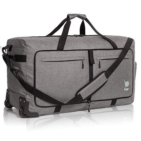 Wheeled Duffle Bag Luggage - 100L Large Rolling Foldable Duffel Bag – BagoTravelBags