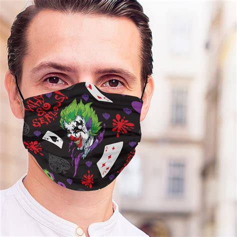 Joker Face Mask Cotton Face Mask Washable Face Mask | Etsy