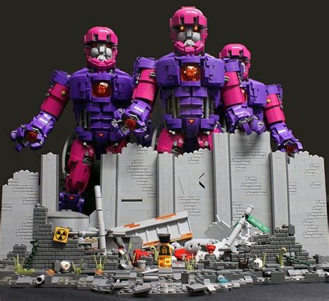 Wolverine goes toe to claw with three sentinels in this gigantic LEGO creation #lego #feedly ...