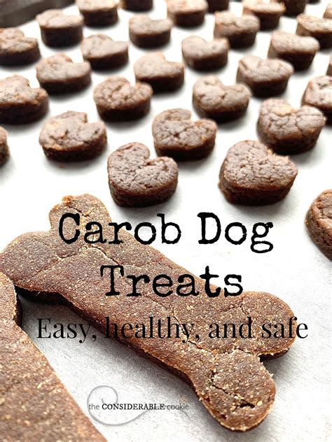 Carob Dog Treats - The Considerable Cookie | Recipe | Healthy dog treats homemade, Dog treats ...