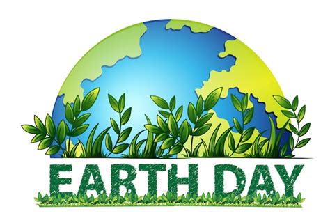 Free Vector | Earth day green background